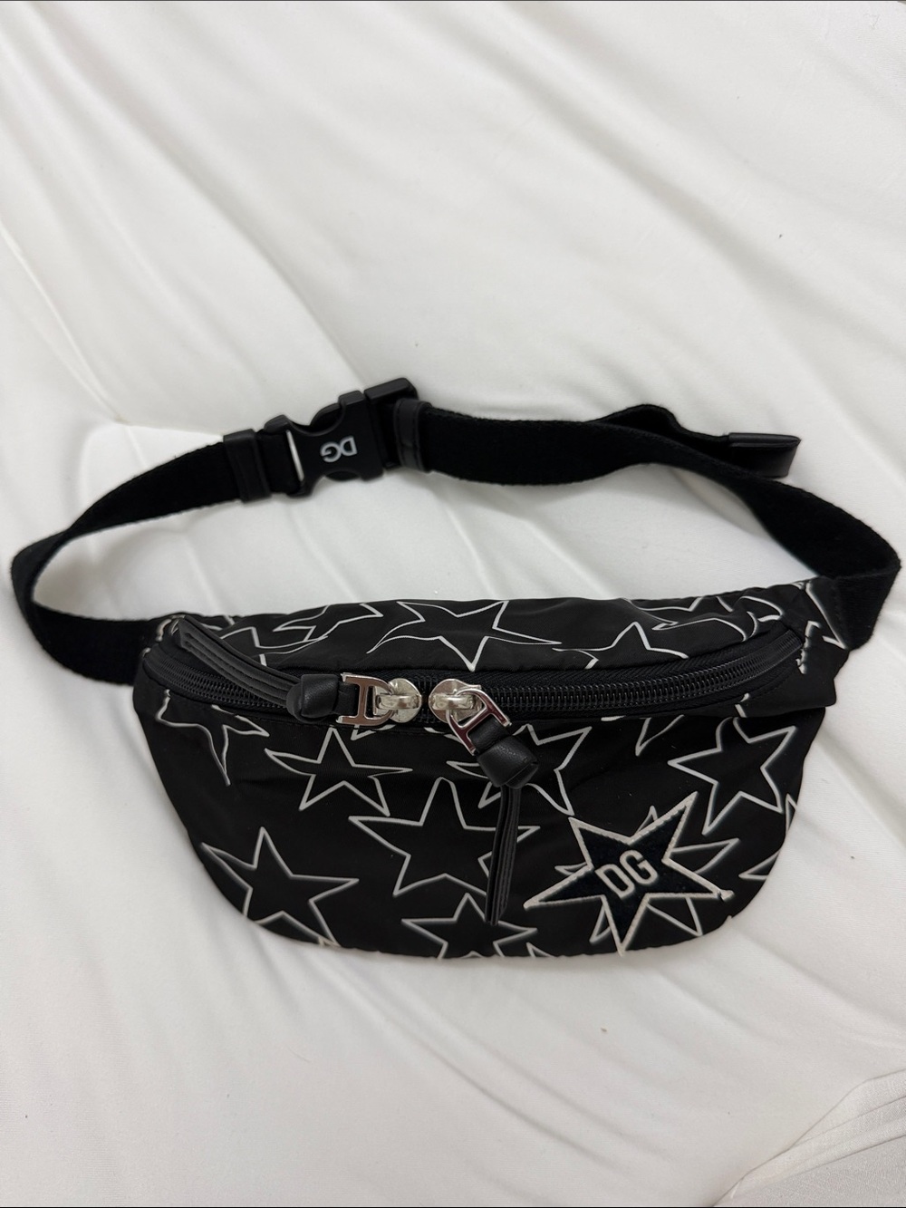 Dolce & Gabbana Black Star Print Belt Bag kids